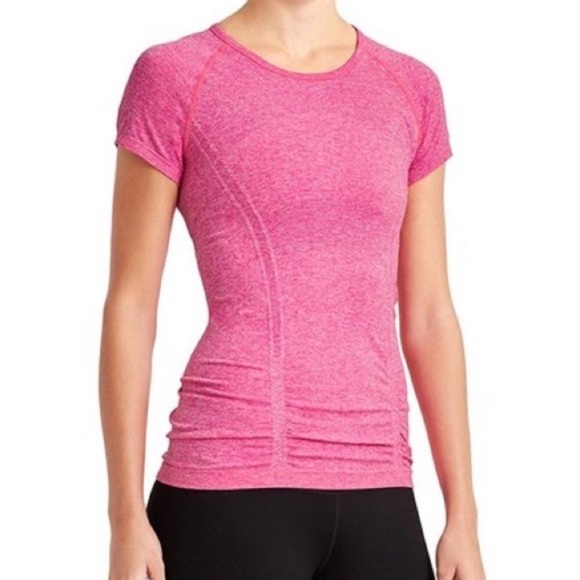 Athleta Tops - Athleta Fastest Track Ruched Tee Size Small